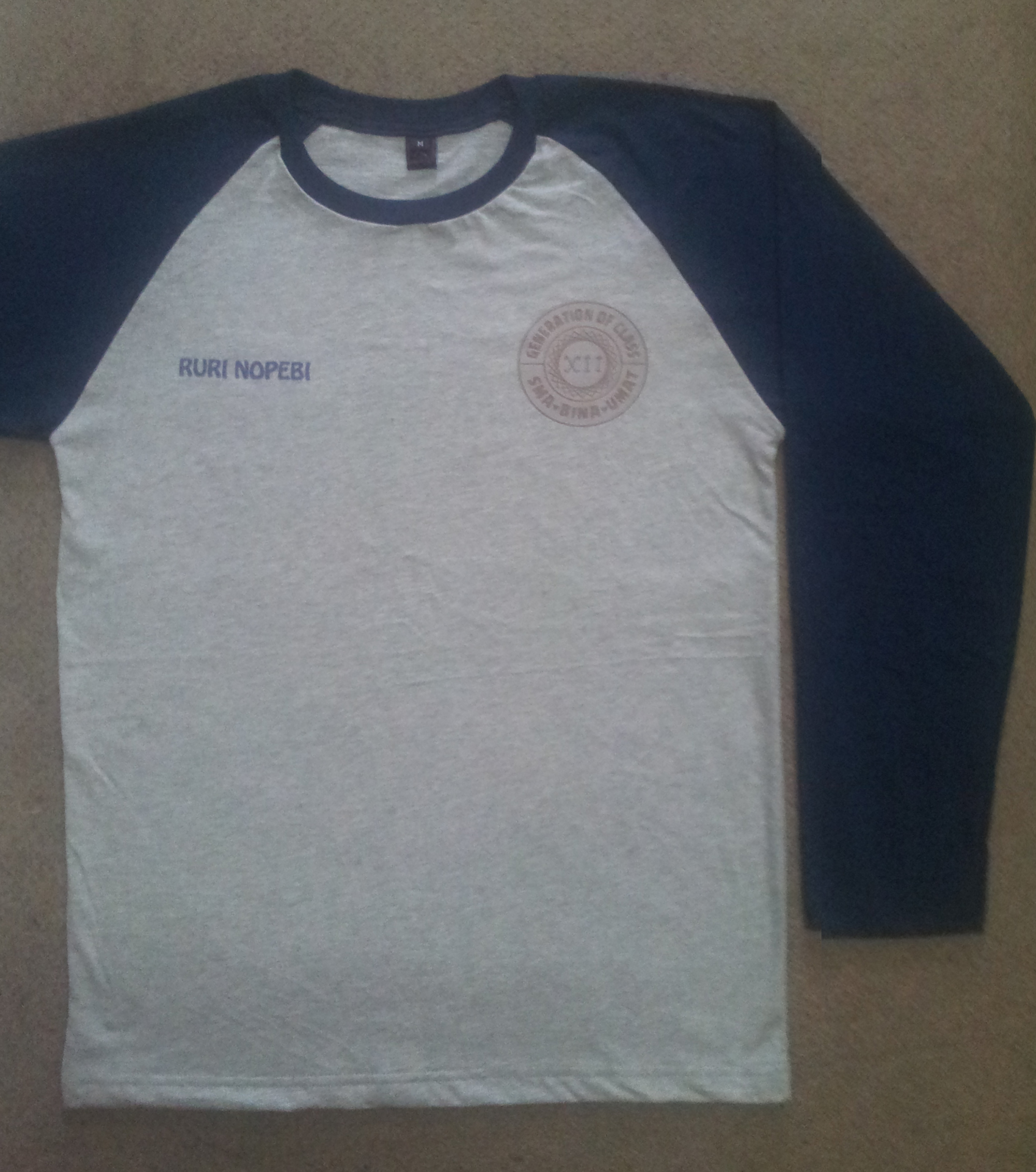 Seragam Kaos Oblong Raglan