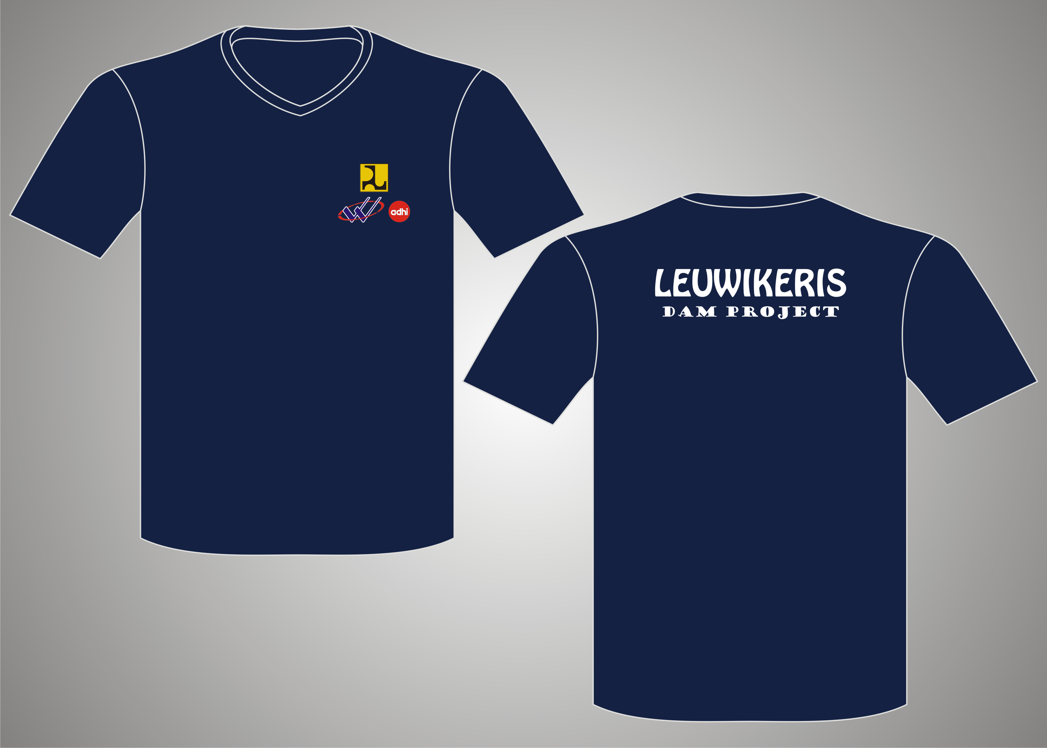 Seragam Kaos V-Neck Cotton Combad