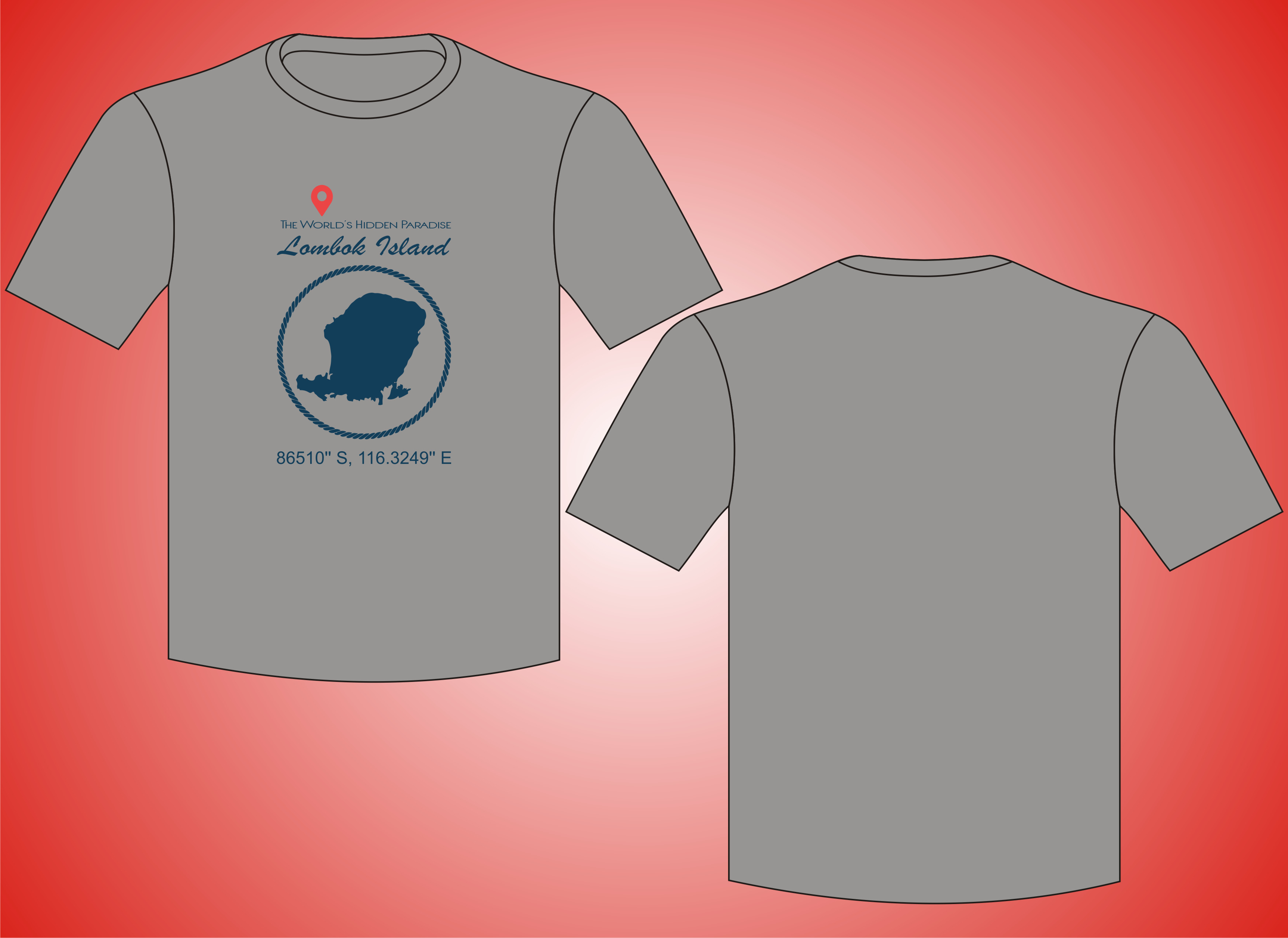 Kaos Oblong Lombok Island