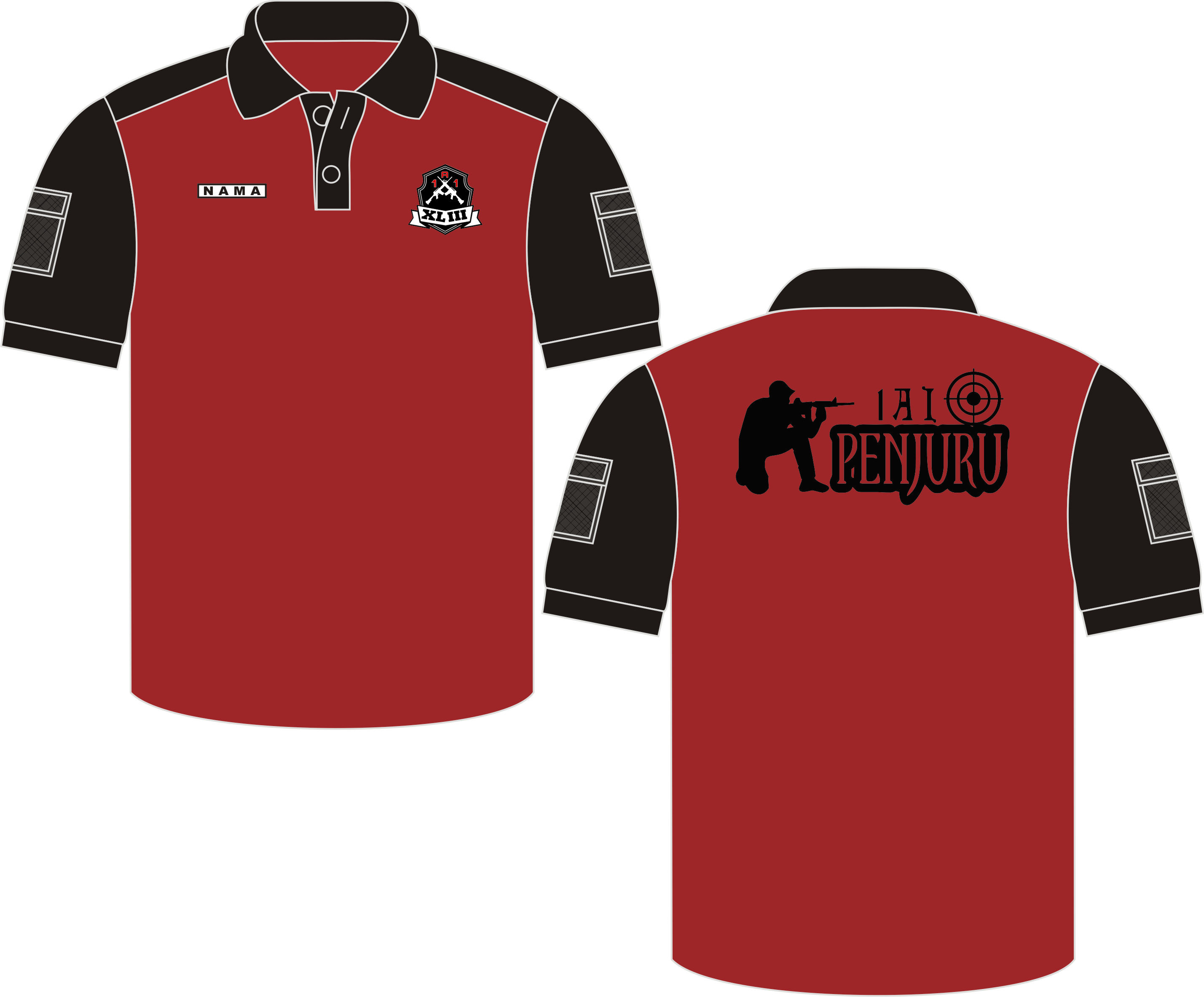 Kaos Kerah Tactical, Seragam Poloshirt 1AI