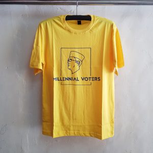 Kaos Millennial Votters, T-Shirt Oblong