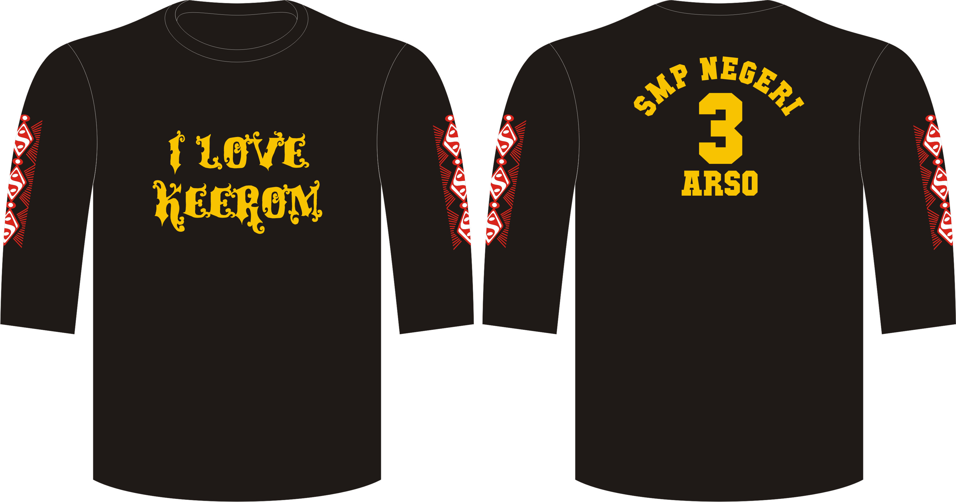 Seragam Kaos Kelas Arso 2