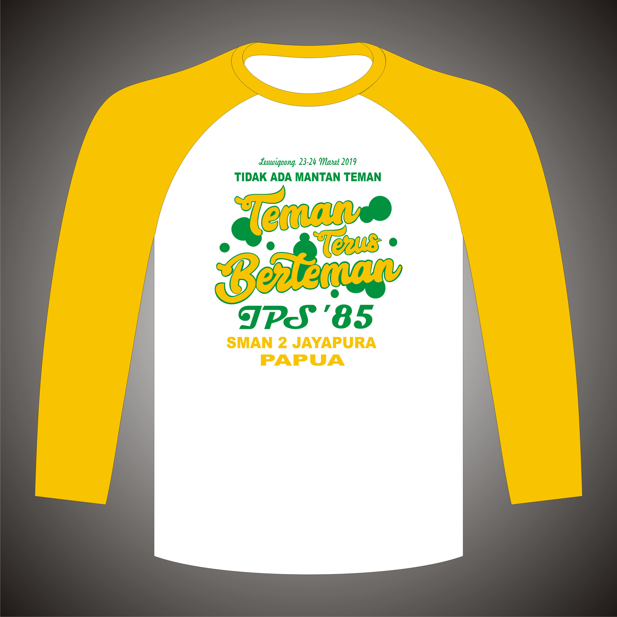 Kaos Reuni SMPN 2, Seragam Kaos Raglan