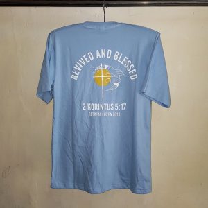 Kaos Cotton Baby Blue, Seragam Kaos Oblong